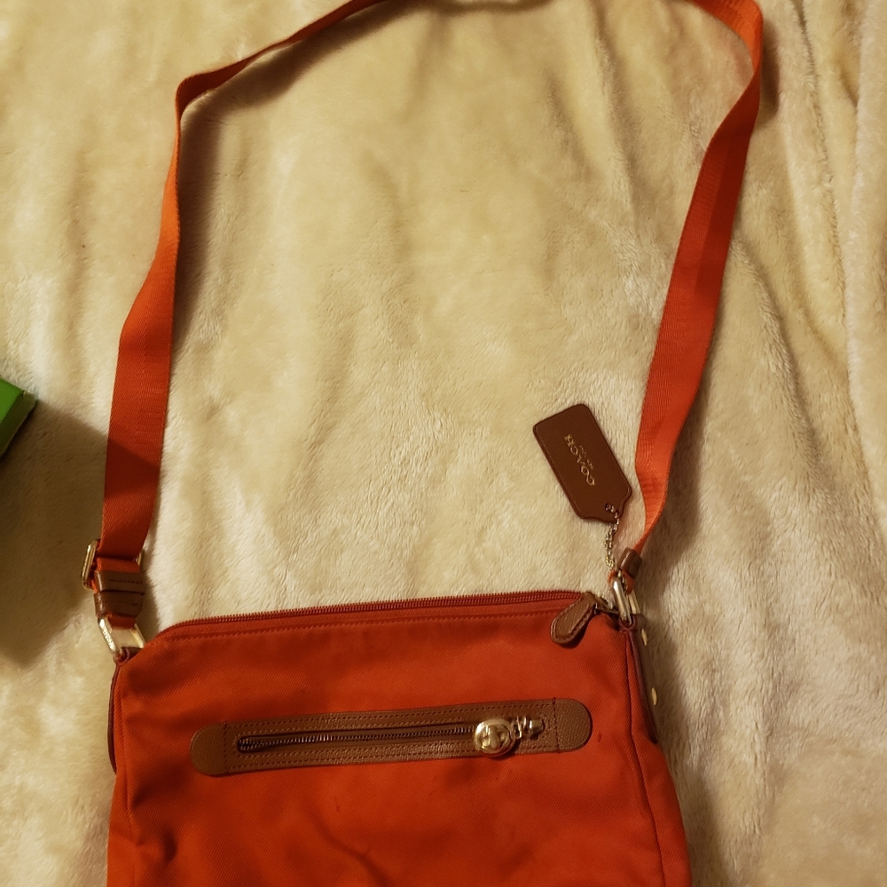 Coach orange crossbody